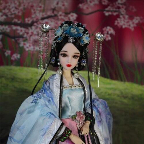 32cm 1/6 Handmade Traditional Chinese Doll Ancient Collectible Li Shishi BJD Dolls Girl Toys Gifts Souvenir
