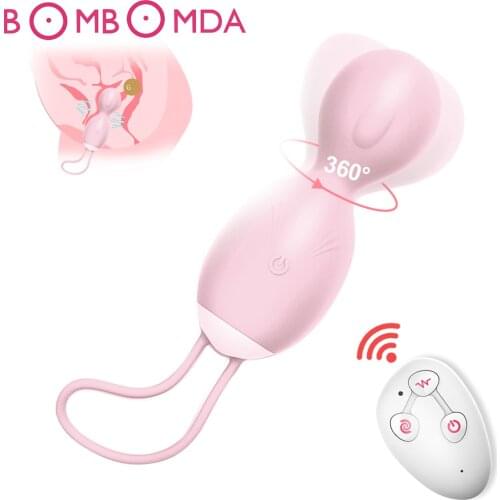 360 Degrees Rotation Kegel Balls Wireless Remote Vaginal Ball for Women Sex Toys for Woman Shrinking Ball Tighten Exercise Machi