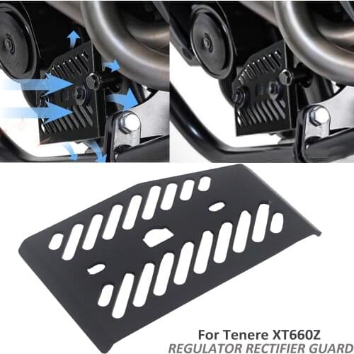For Yamaha Tenere XT660Z XTZ 660 Motorcycle Regulator Rectifier Guard Protector Cover Protecting Mask Board Baffle