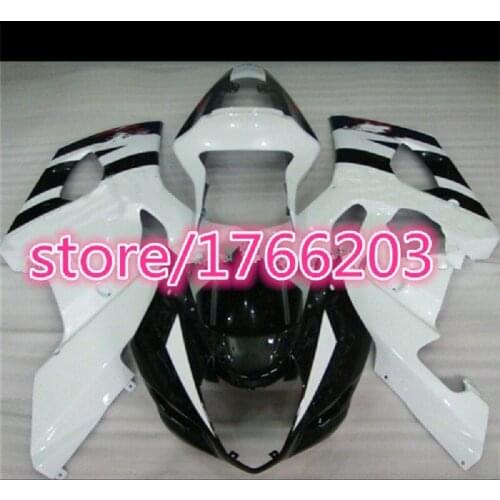 High quality Motorcycle fairings kit Injection ABS for Suzuki K3 K4 GSXR1000 03 04 GSXR 1000 2003 2004 white black Fairing kit