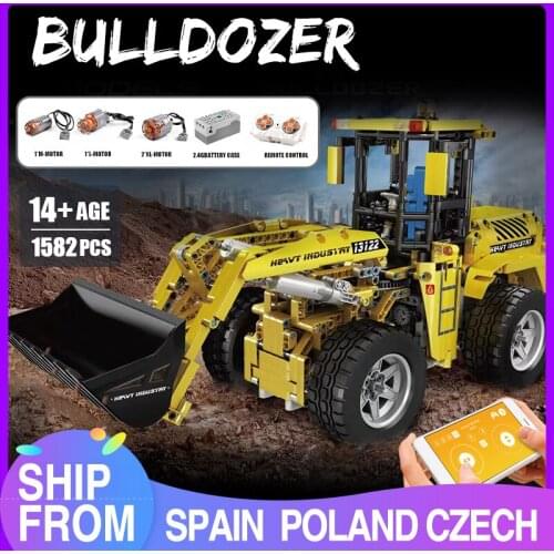 MOULD KING High-Tech L350F Wheel Loader Bulldozer APP Control Truck Model Building Blocks Bricks Kids DIY Toys Christmas Gifts