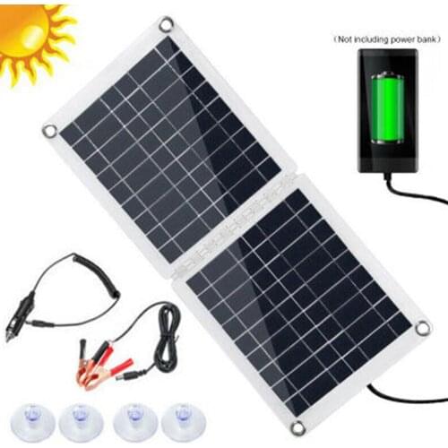 Solar Charging Equipment Usb Solar Charger 60W Foldable Camping Recreational Vehicle Polysilicon Mobile Power Battery Charger