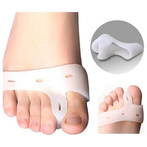 1 Pair Silicone Gel Foot Fingers Toe Separator Thumb Valgus Protector Bunion Adjuster Hallux Valgus Guard Feet Care -27