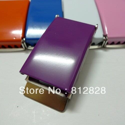 10pcs 1" 25mm #24 Purple Enamel Painted Children Military Belt Buckles