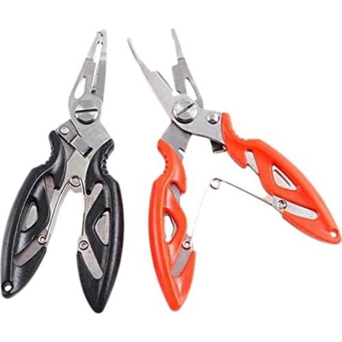2Pcs Stainless Steel Fishing Pliers Fishing Scissors Fishing Multi Tool for Cutting Fishing Line Remove Fishing Hook
