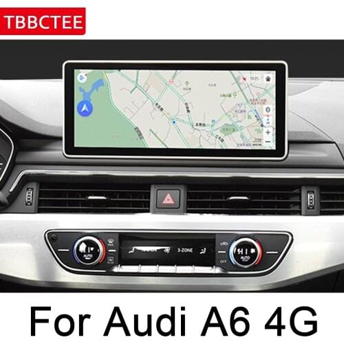 For Audi A6 A6L 4G 2015~2019 MMI IPS Android Car Multimedia Player GPS Navigation Original Style HD Screen WiFi Head unit map