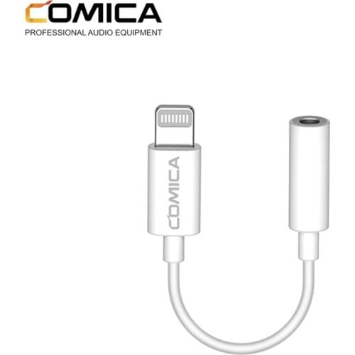COMICA CVM-SPX-MI 3.5mm TRRS-Lightning Audio Cable Adapter