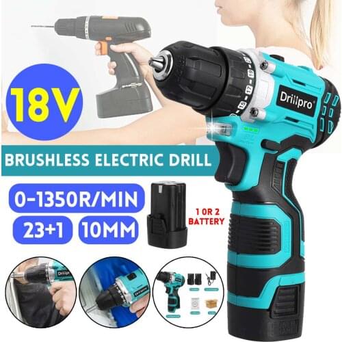 Drillro 18V Mini Cordless Electric Screwdriver Mini Wireless Drill Driver With Lithium-Ion Battery Drill Home DIY Power Tools