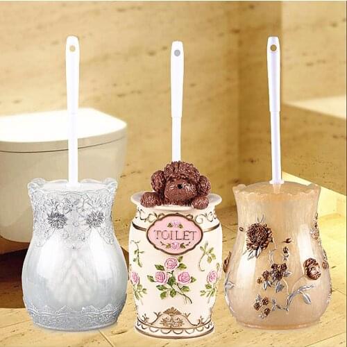 Fashion art Creative Resin toilet Brush Holders,Floor-standing toilet cleaning brushes,bathroom Toilet Brush Set