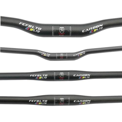 FCFB matte Carbonhandlebar MTB Handlebar Flat Or Rise Handlebar 31.8*580/600/620/640/660/680/700/720/740/760mm matte bike parts