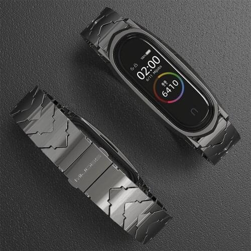 Strap for Xiaomi Mi Band 4 Metal Wrist Bracelet for Mi band 3 Strap Mi 5 Wristbands for Mi Band 3 4 Correa Wrist Band Pulsera