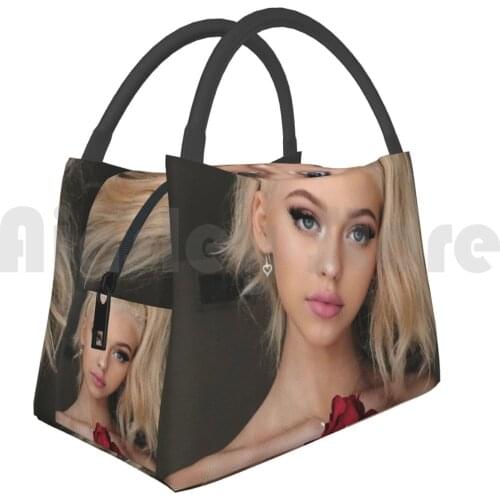 Portable Insulation Bag Loren Red Roses Beautiful Girl Love Gray Angelsquad Loren Beech Merch Ian Jeffries