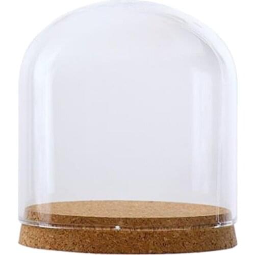 Clear Glass Cover DIY Micro Landscape Fairy Garden Terrarium Container Vase Bottle with Wood Cork