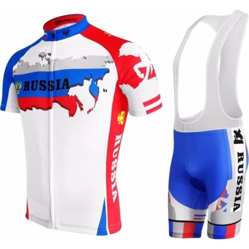 Russia cycling jersey sets mtb cycling clothing clothes ropa ciclismo hombre maillot ciclismo wholesale