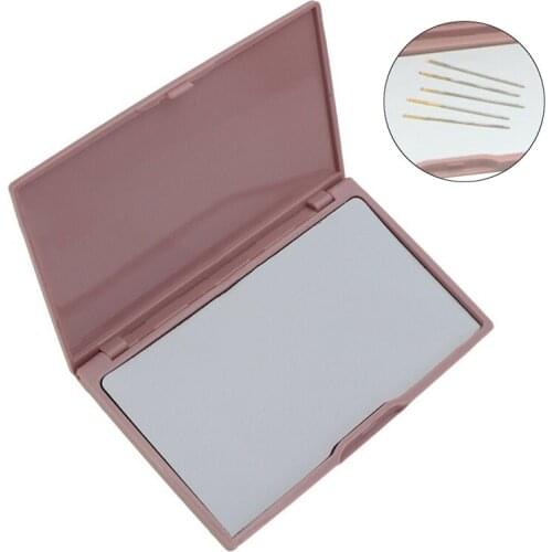 Pink Magnetic Box Sewing Needles Storage Pins Case Knitting Tool For Needlework DIY Cross Stitch Easy Sewing