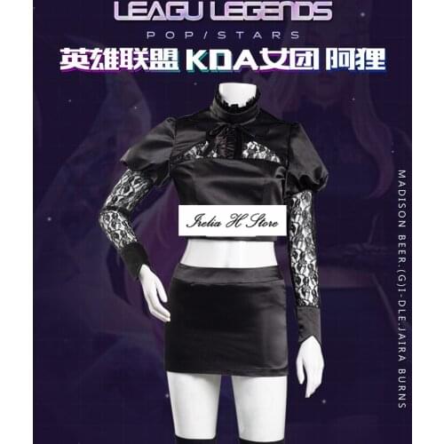Custom made/size LOL Cosplay The Baddest KDA Ahri Cosplay Costume