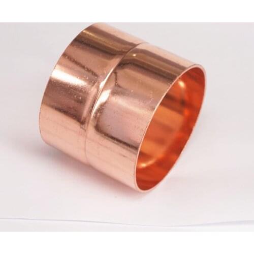 I.D 42mm/45mm/50mm/54mm Thickness 1.5mm Copper End Feed Equal Coupling Welding Pipe Adapter Air Conditioner