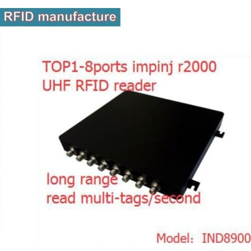 Uhf rfid long range 8ports UHF RFID Impinj R2000 reader with passive epc gen2 uhf rfid provide sdk for marathon timing system