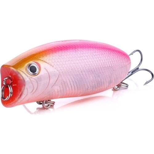 1pcs 10g 5.5cm Big Popper Fishing Lures 3D Eyes Bait Crankbait Wobblers Tackle Isca Poper Japan
