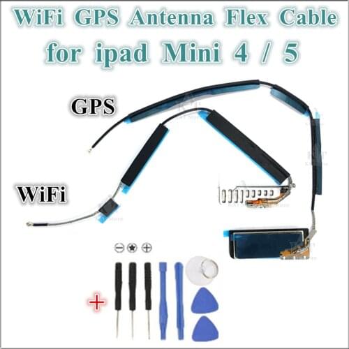1Pcs WiFi GPS Wireless Signal Antenna Connector Flex Cable Replacement for iPad Mini 4 mini 5 WiFi GPS Antenna Flex
