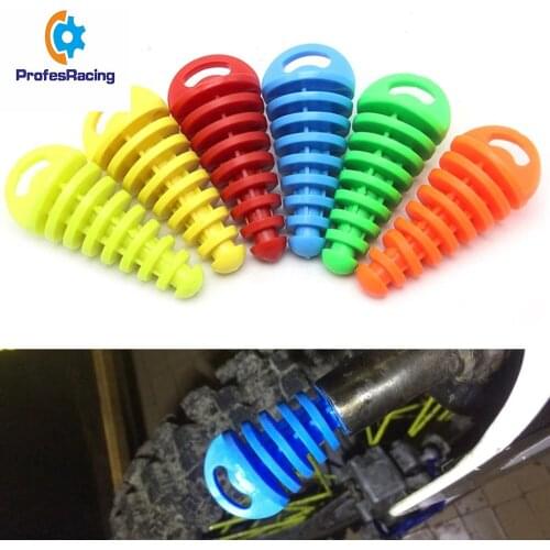 1PC Motorcycle Exhaust Pipe Tailpipe PVC Air-bleeder Plug Exhaust Silencer Muffler Wash Plug Pipe Protector Motocross