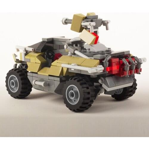 MOC Halos UNSCs M12 Warthogs Car Military Series Battle Tank Model Game Building Blocks Bricks DIY Assembly Toys For Gift 343pcs