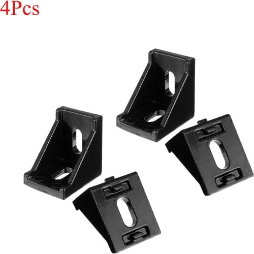 4Pcs AJ40 40x40mm Aluminium Black Angle Corner Joint Electrophoresis Right Angle Bracket For Door Windows Furniture New