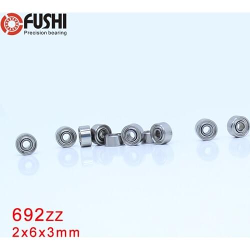 692ZZ ABEC-1 (100PCS) 2x6x3mm Miniature Ball Bearings 619/2ZZ