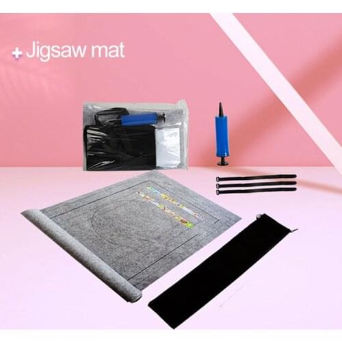 Child Storage Jigsaw Puzzle Accessory Professional Jigsaw Puzzle Roll Mat Storage Accessory Felt Mat Up To 1500/2000 Pieces Gift
