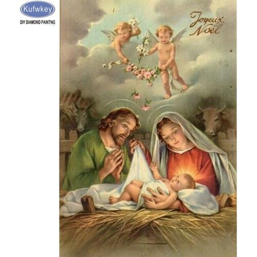 5D DIY Diamond Painting Diy Square Full Diamond Embroidery Icon Religion Rhinestones Cross Stitch Kits Mosaic Handicrafts gift