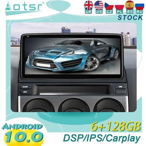 Android 10.0 For Mazda 6 2004-2015 Car GPS Navigation Stereo DVD Player Streaming Media Multimedia Player Head Unit