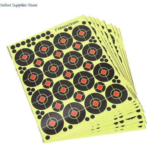 Shooting Targets Splatter Glow Florescent Paper black & yellowTarget for Hunting Archery Arrow Training Shoot Accessories