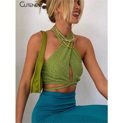 Cutenew Women's Cropped Tank Tops