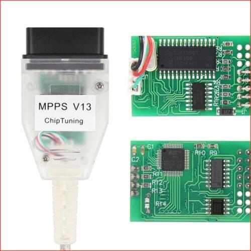 SMPS MPPS V13.02 Flasher Chip Tuning ECU Programmer Remap OBD2 Diagnostic Cables K5DB