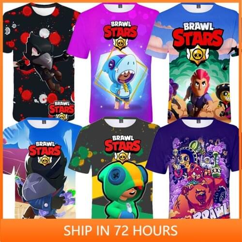 Colt Nita Game Leon and Star,Crow 3d T-shirt Shirt Boys Girls Harajuku Short Sleeve Jacket Coat Kids Tshirt Teen Clothes