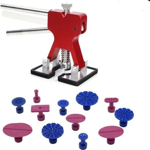 PDR Tool Hand Tool Set Hardware Woordworking Tool Dent Lifer With 12pcs Glue Tabs Dent Lifter For 1-7cm Hail Removal
