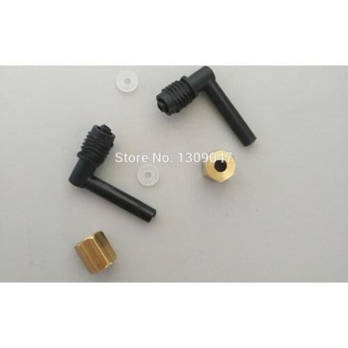 20pcs/lot L Shape Ink tube Connector with copper screw for Epson UV 4880 printer