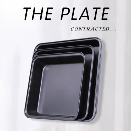 Square Baking Tray Non-stick Carbon Steel Toast Mould Cake Bread Baguette Oven Bakeware Pie Pizza Cake Mold Baking Pan Tools