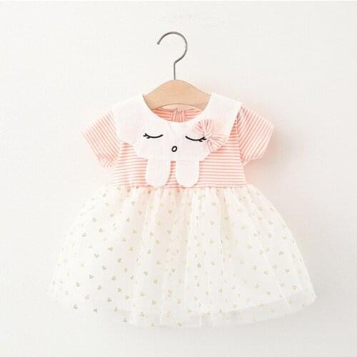 Melario Baby Girl Dress 1 Year Birthday Dress Cute Cartoon Mesh Princess Dresses Vestido Infantil Party Dress Kids Clothes