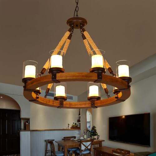 Loft Industrial Style Metal antler chandelier marble/Restaurant Lamparas Colgantes cafe bar hanging lighting