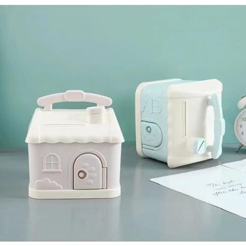 Cute Princess Cottage Piggy Bank Can be Stored and Taken Out Coin Storage Box Bedroom Study Home Piggy Bank Desktop Ornaments