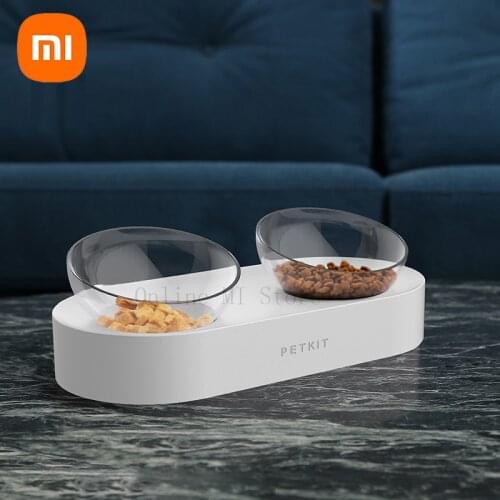 Xiaomi PETKIT Pet Bowl Feeding Dishes Adjustable Double Feeder Bowls Water Cup Cat Bowls Drinking Bowl Plastic / Stainless Steel