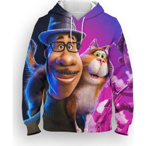 Luca Mens Sweatshirt Cartoon Anime Casual Disney 3D Print Womens Hoodie Long Sleeve Harajuku Children Tracksuit