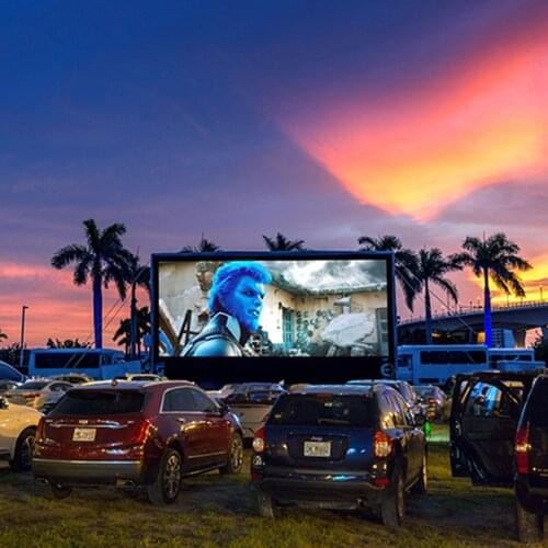 Large Inflatable Air Screen Outdoor Cinema Equipment Inflatable Outdoor Movie Screen Movie Projector Screen