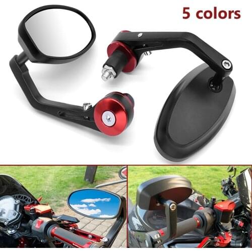 Newest Motorcycle RearView Mirrors Aluminum Handle Bar End Side Mirror 22mm For Ducati 400 MONSTER S2R 800 748 916 996 998 2020