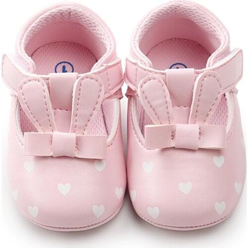 Newborn Baby Girl ShoesLovely Rabbit Ears Fashion Sneaker Toddler Anti-Slip First Walkers Kid Shoes Baby Girl Crib Shoes