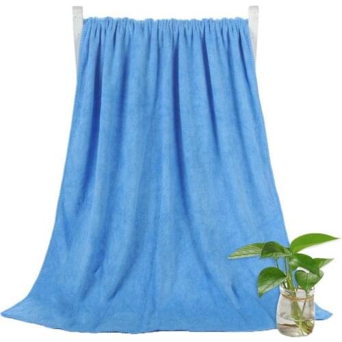 Unisex Solid Color Quick Drying Super Absorbent Swimming Bathroom Bath Towel