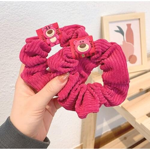 Hair Holder Hairband Soft Warm Coral Women Silk Scrunchie Elastic Multicolor Hair Band Ponytail Holder Headband Hair Accessories