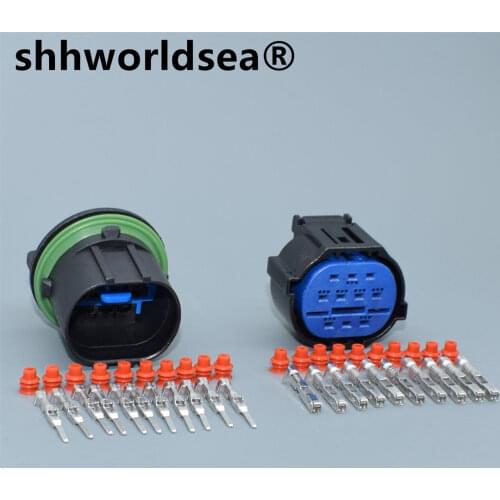 Shhworldsea 10 Pin Universal Automotive Headlight Connector For Kia Car Female HP406-10021 Waterproof Electrial Auto Socket