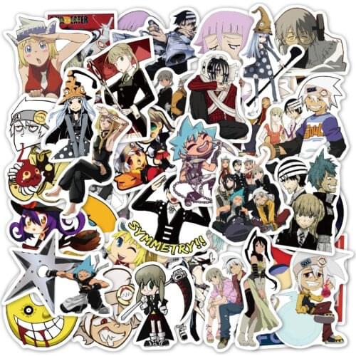 VANMAXX 50 PCS Japanese Anime Soul Eater Graffiti Stickers Waterproof Vinyl Decal for Laptop Helmet Bicycle Luggage